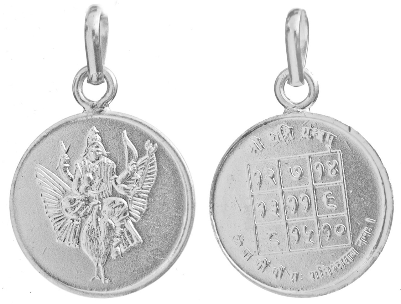Shani Yantra Silver Pendant – Protection & Saturn Relief